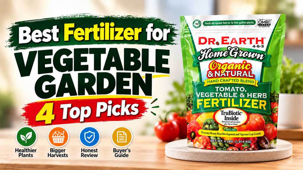 Best Fertilizer for Vegetable Garden: 4 Top Picks for Healthier Plants & Bigger Harvests