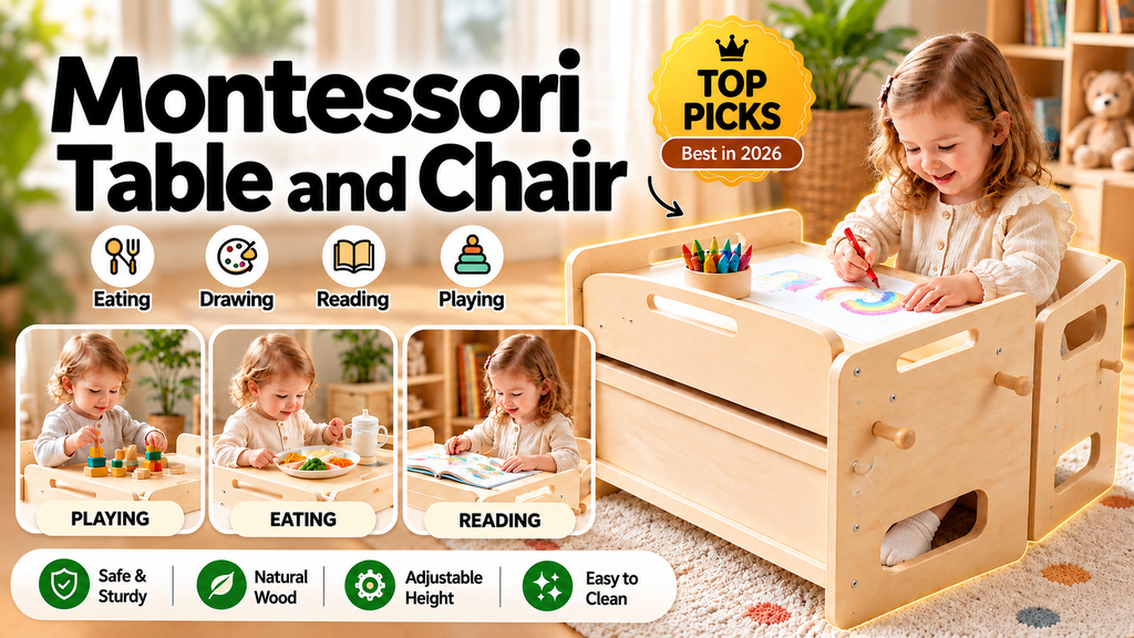 Montessori Table and Chair: 2 Top Toddler Sets for Learning & Play
